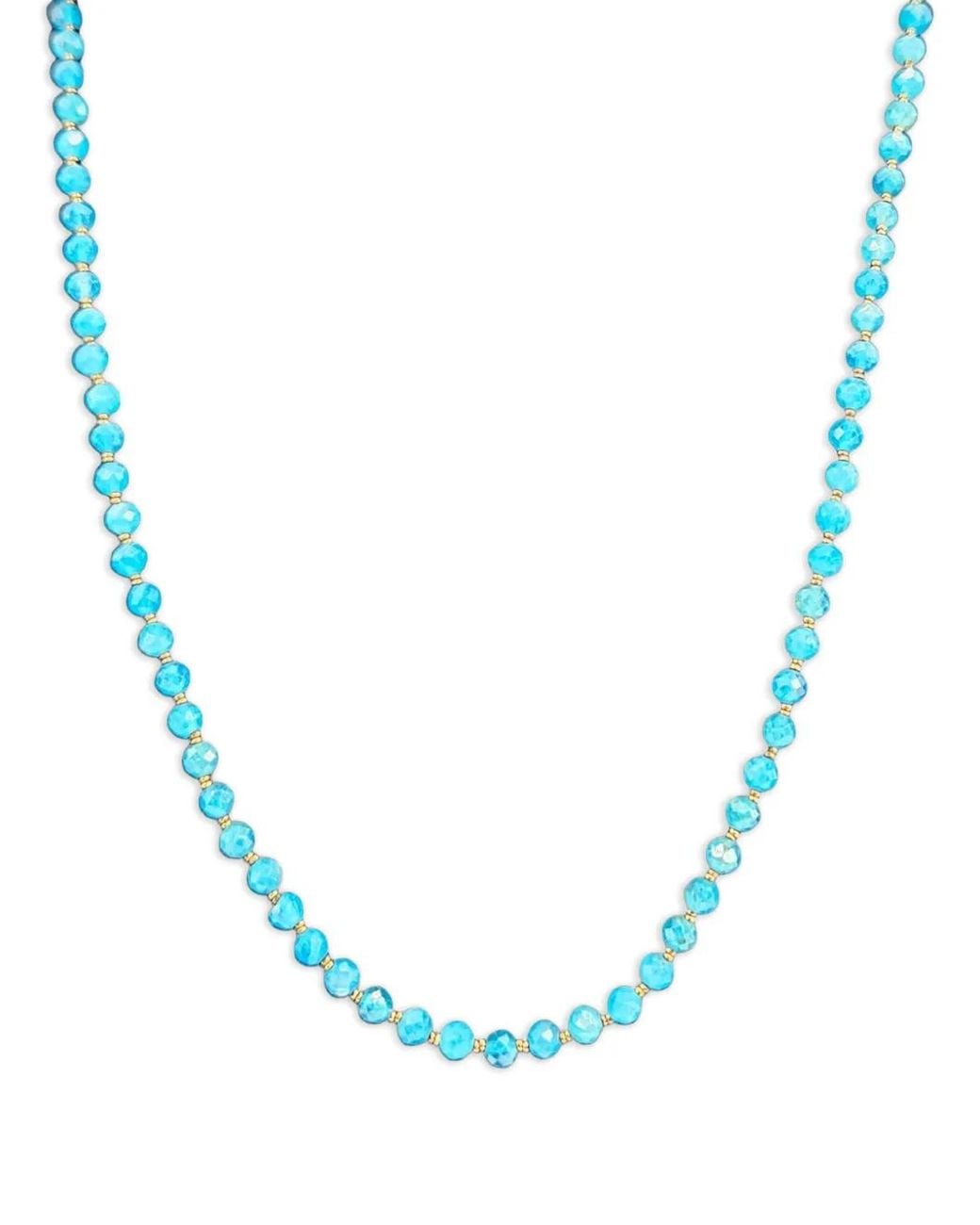 Madison Blue Apatite Beaded Necklace