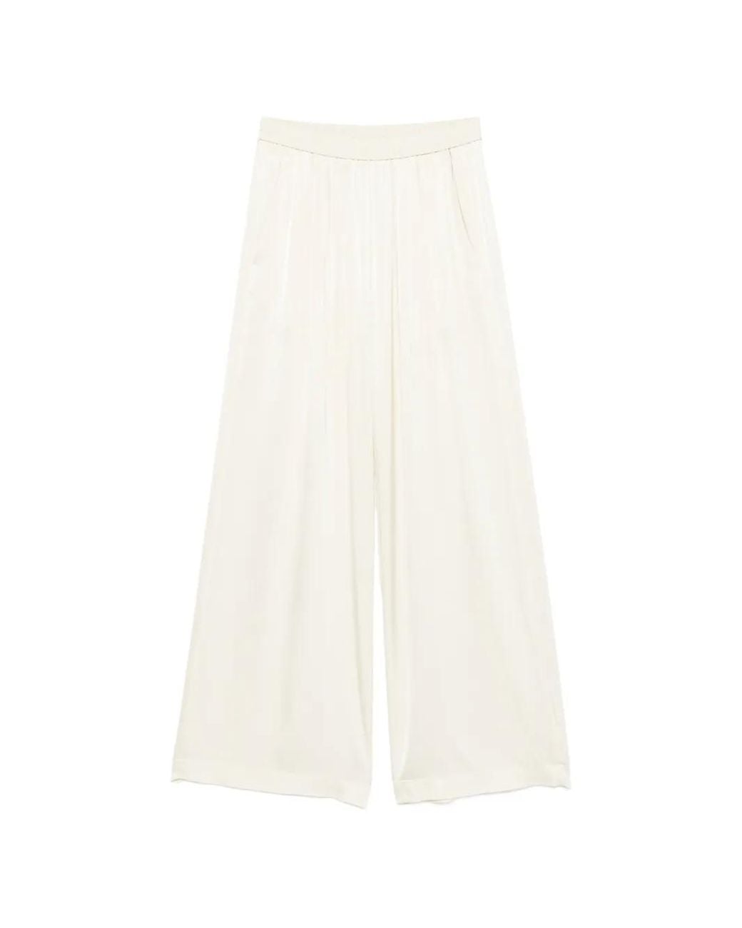 Forte_forte White Pleated Trousers