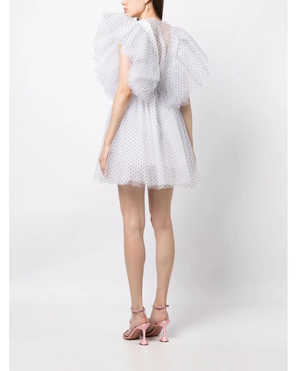 Vestido Acampanado Tabetha Macgraw de color White