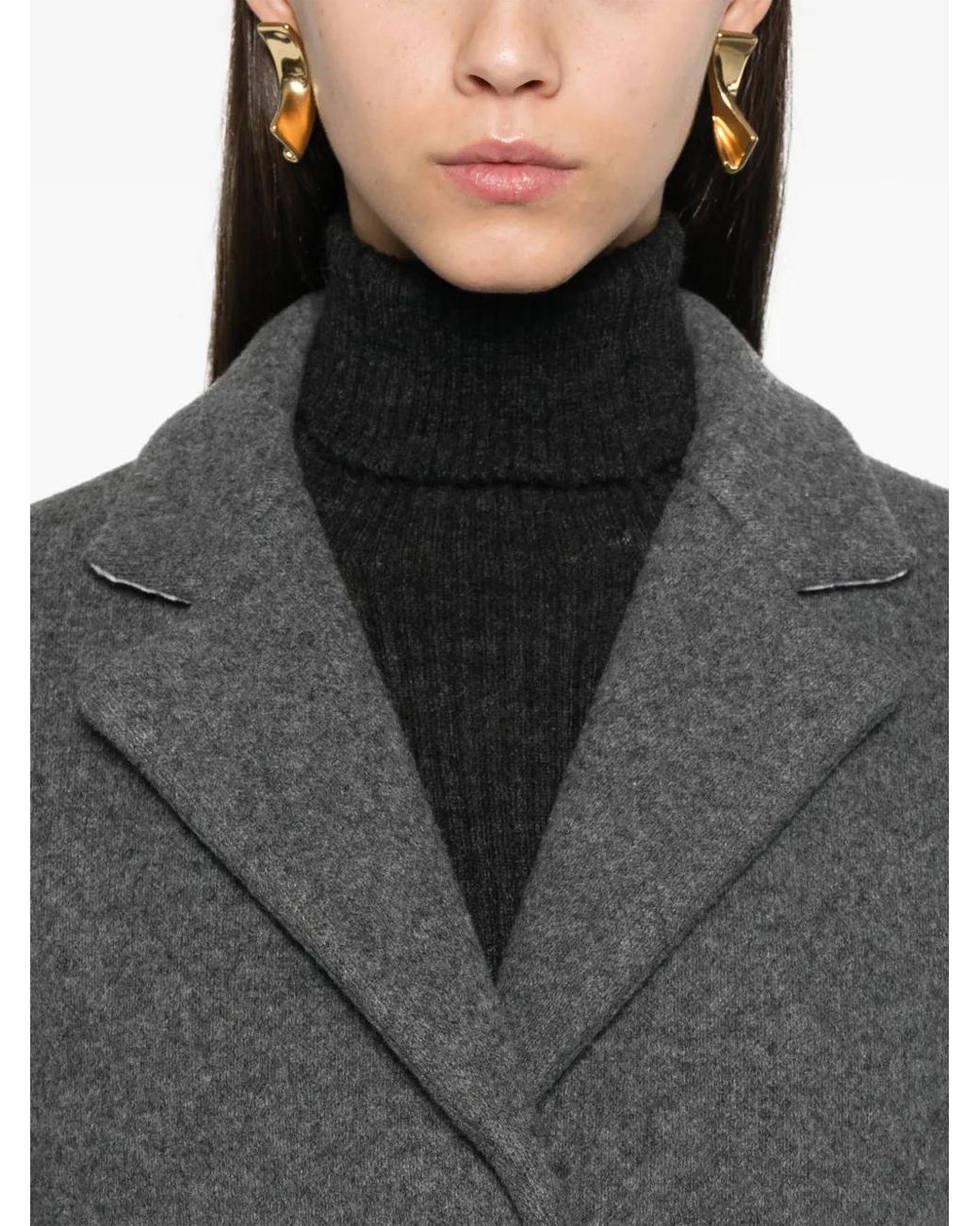 N°21 Gray Single-Breasted Coat