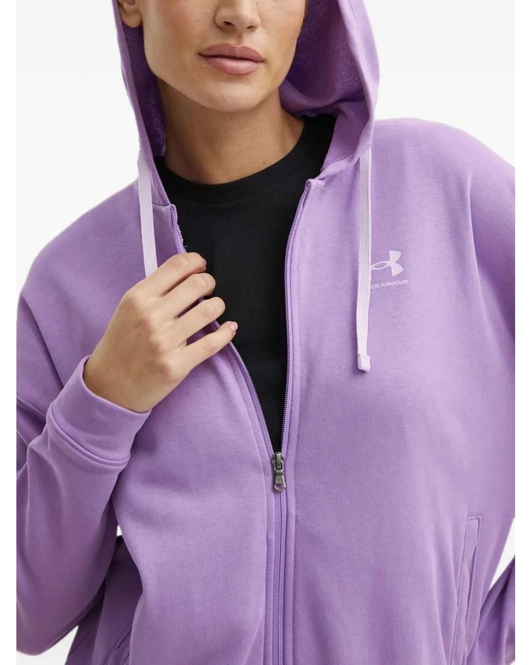 Under Armour Purple Zip Hooded Sweatshirt