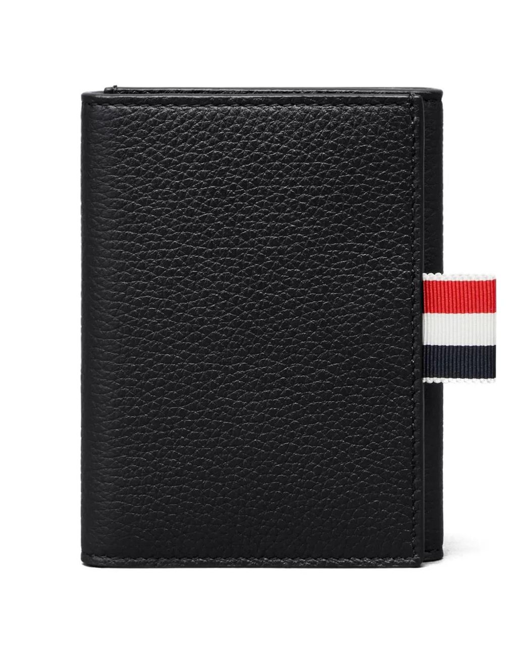 Thom Browne Black Soft Pebble Grain Trifold Wallet
