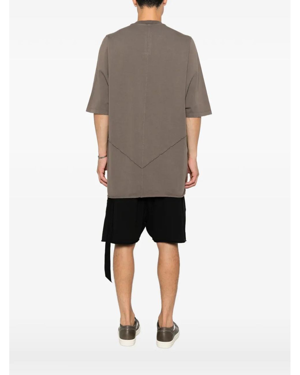 Rick Owens Gray Drkshdw Stitched T-Shirt for men