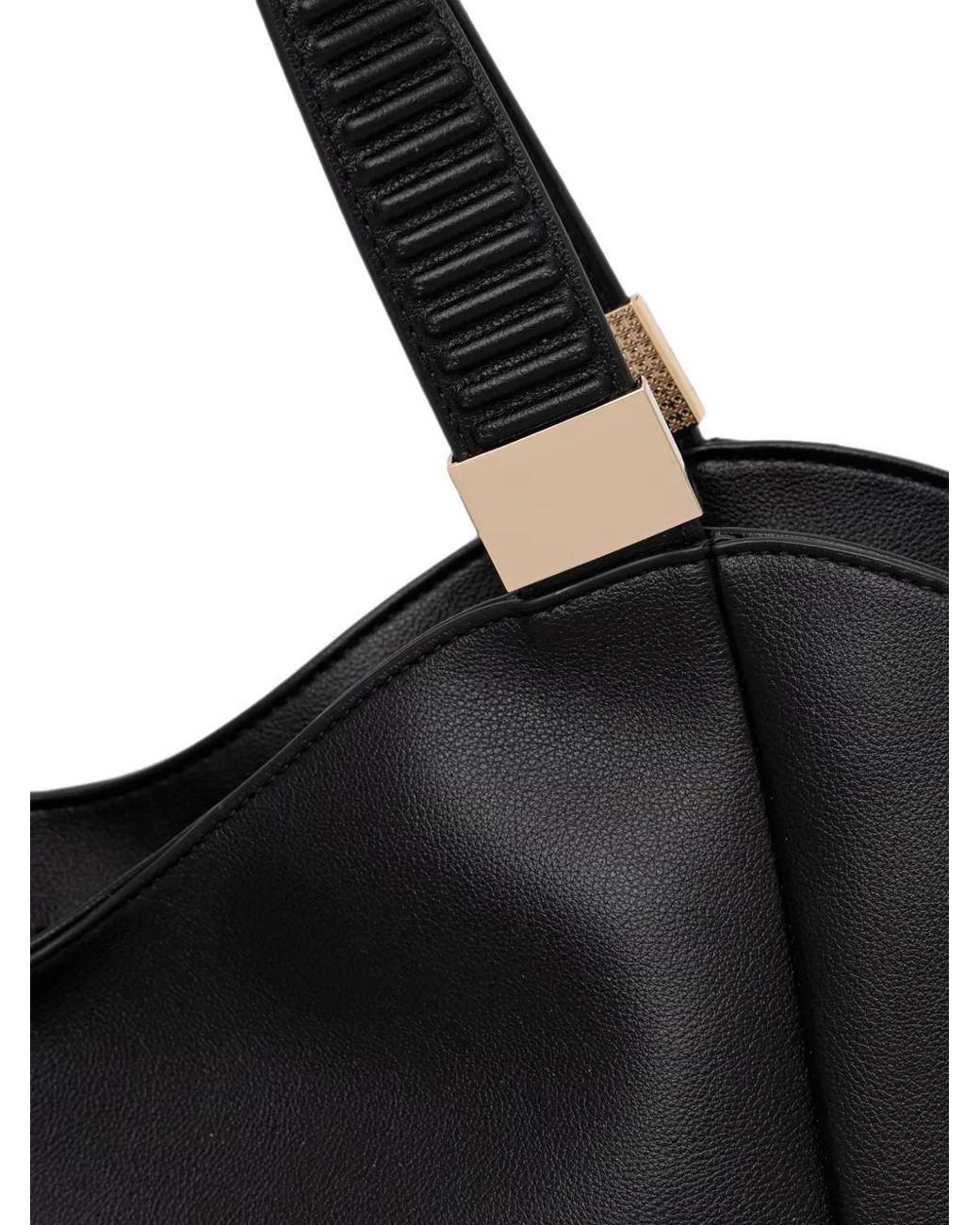 Twinset Black Logo-Lettering Tote Bag