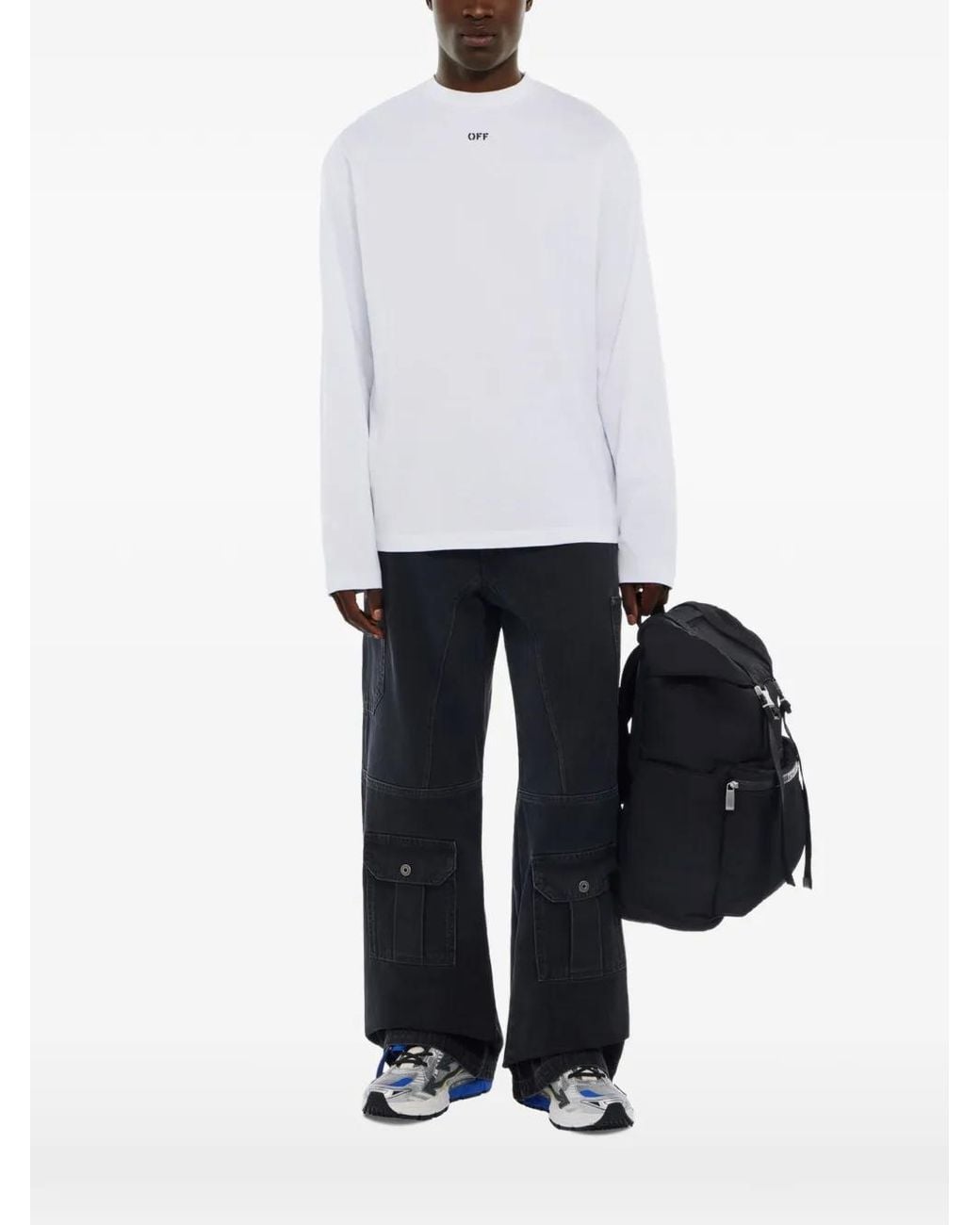 Off-White c/o Virgil Abloh White Negative Arrow Skate Long-Sleeve T-Shirt for men