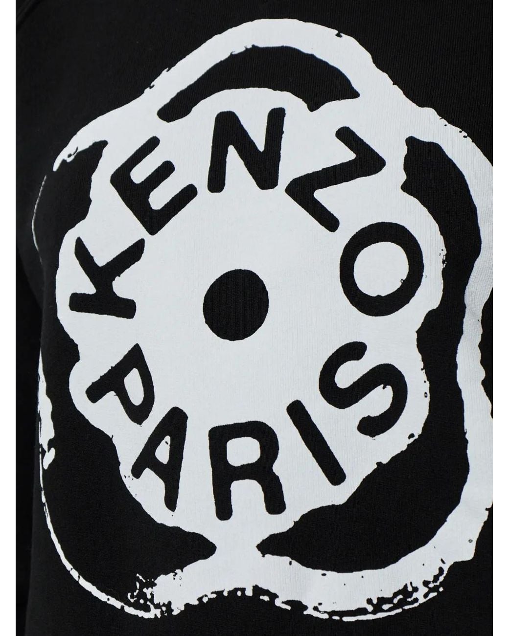 Jersey Con Logo Estampado KENZO de color Black