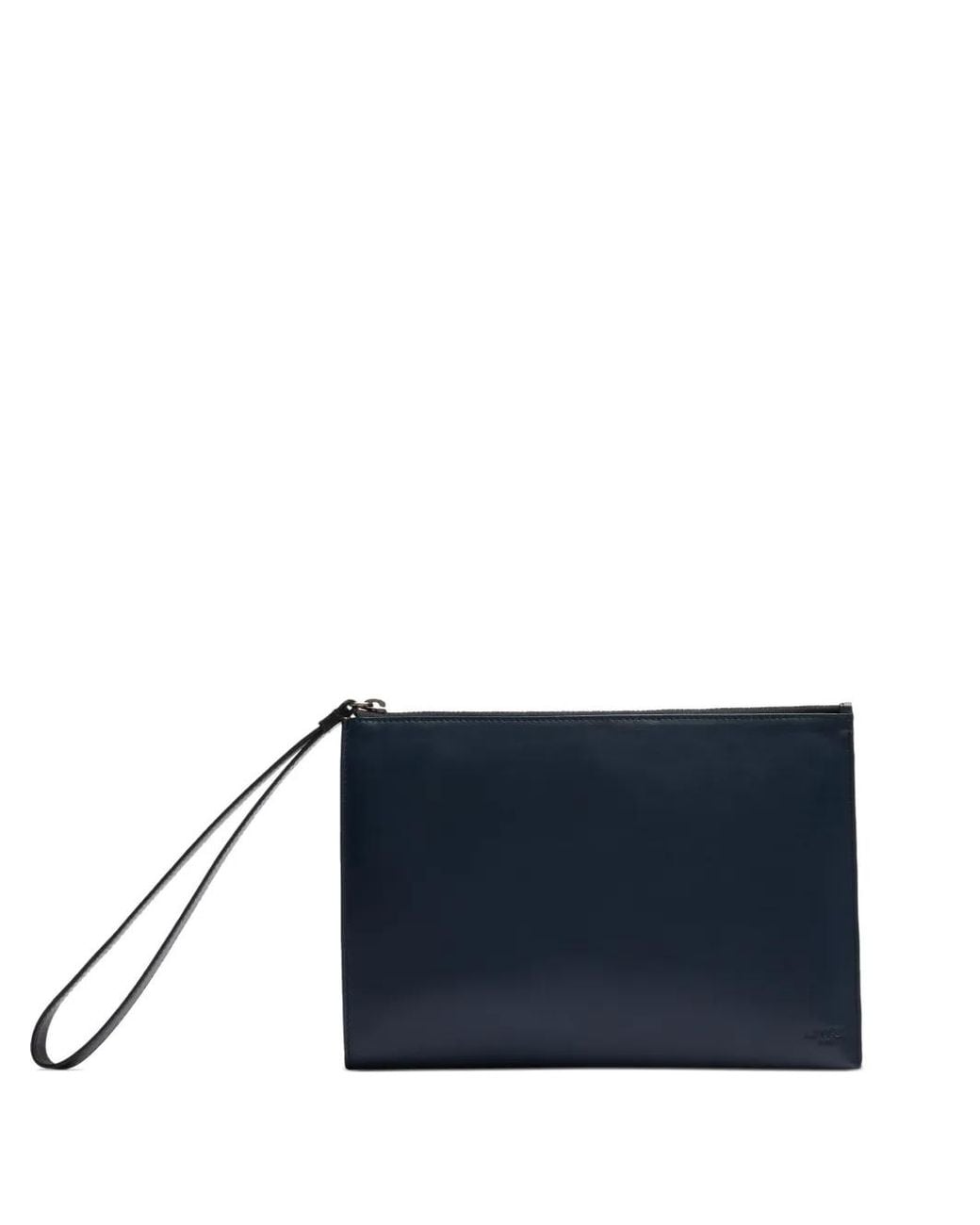 Lancel Blue Leon Zip Wristlet Clutch Bag for men