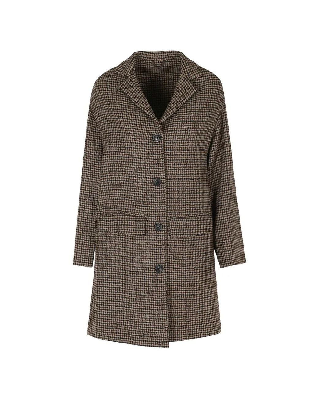 Kiltie Brown Manteau Paul À Motif Pied-De-Poule