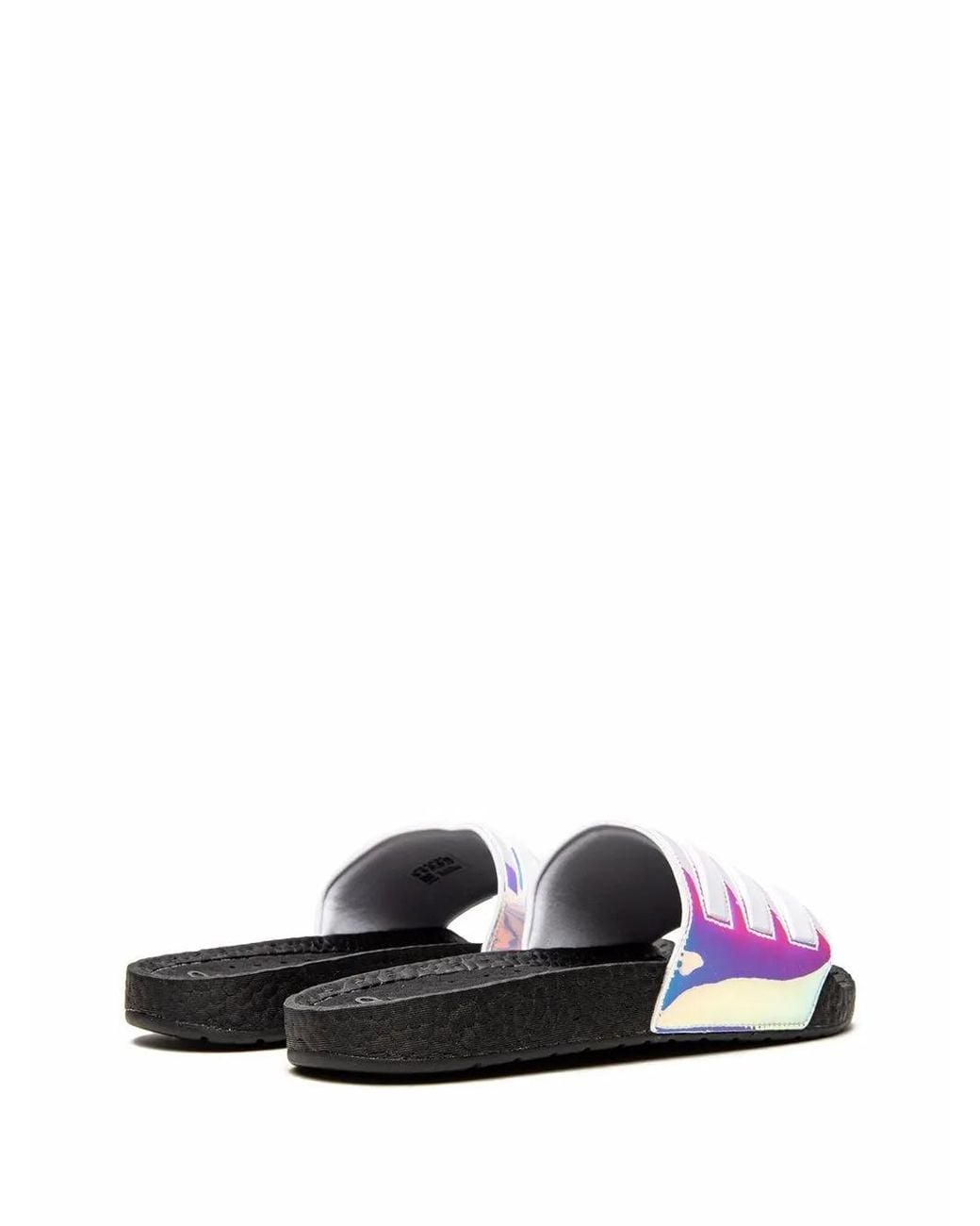 Adidas White Adilette Boost Slides for men