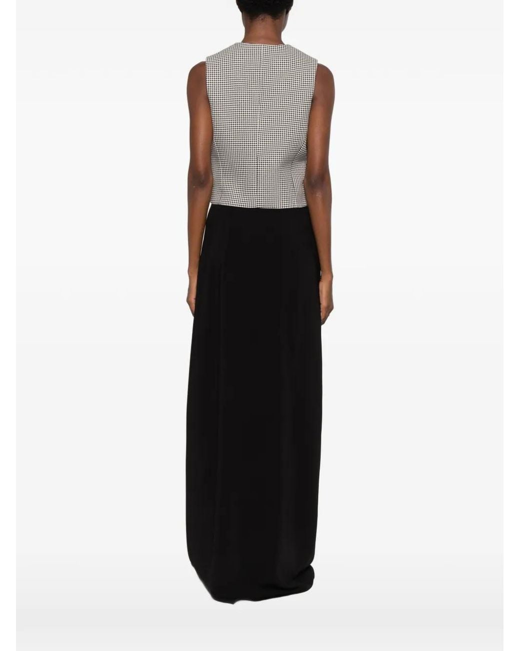 Styland Gray Houndstooth-Pattern Waistcoat