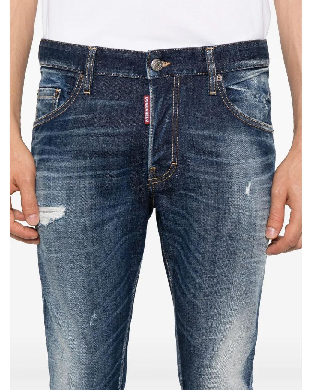 Vaqueros Skater Slim DSquared² de hombre de color Blue