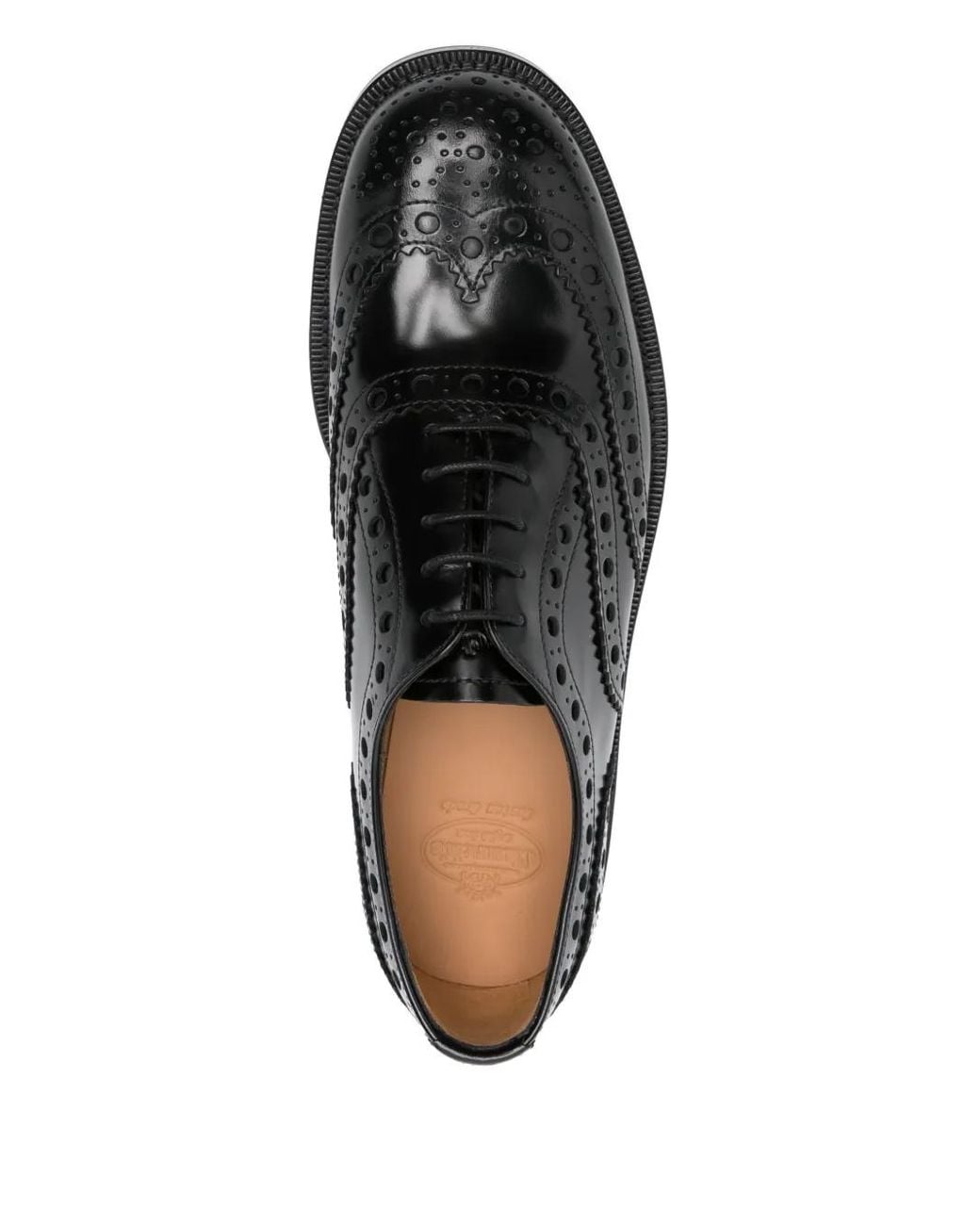 Church's Black Pilar Leather Laced Shoes