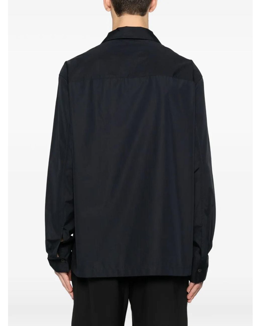 Jil Sander Blue Cotton Shirt for men