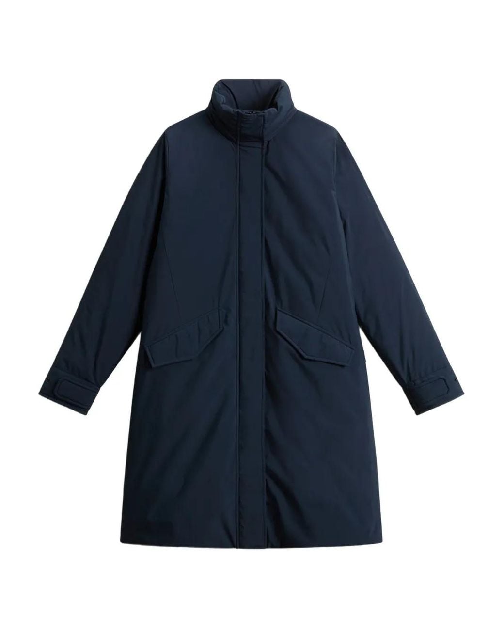 Woolrich Blue Hooded Parka Coat