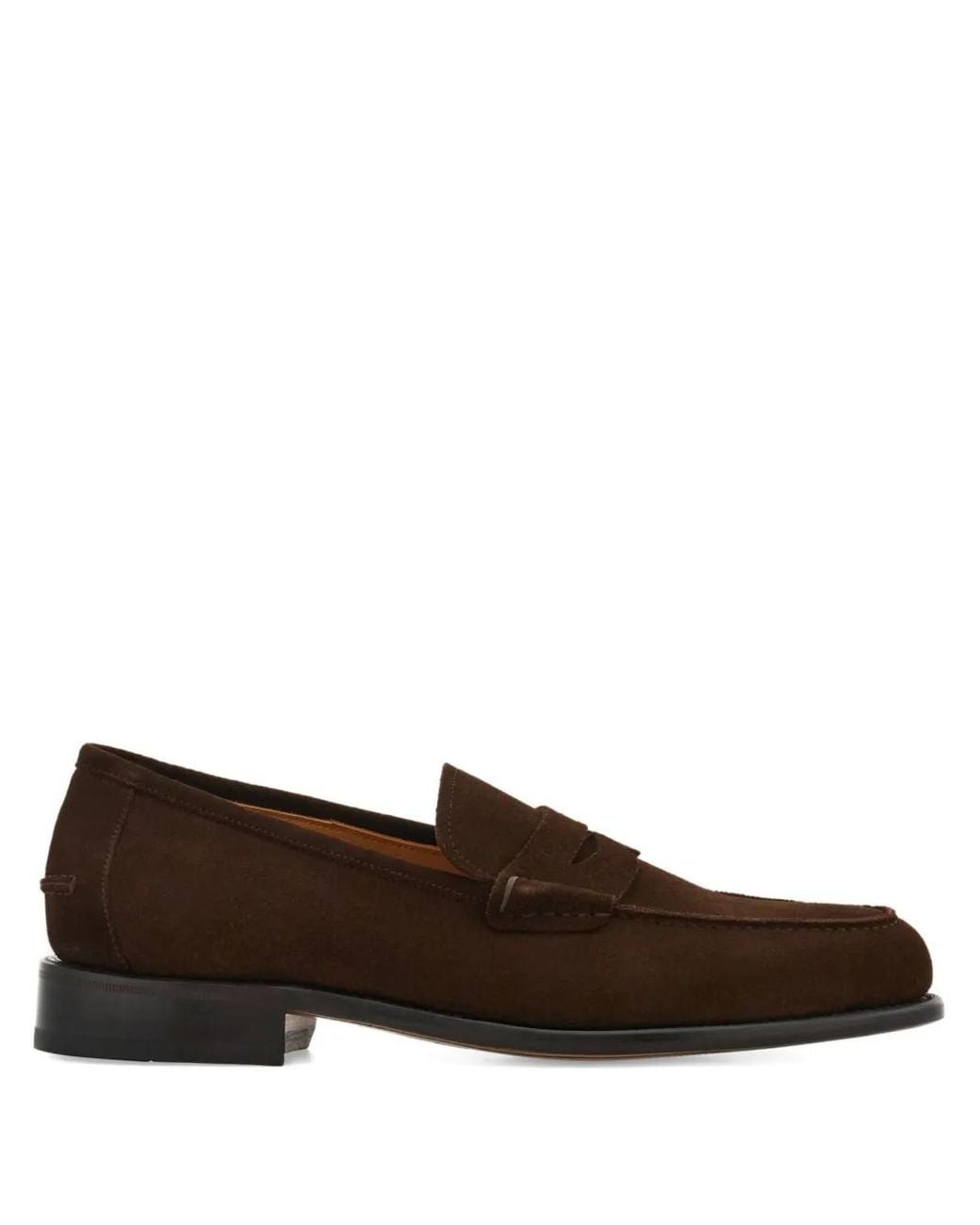 Ferragamo Brown Tramezza Penny Loafers for men