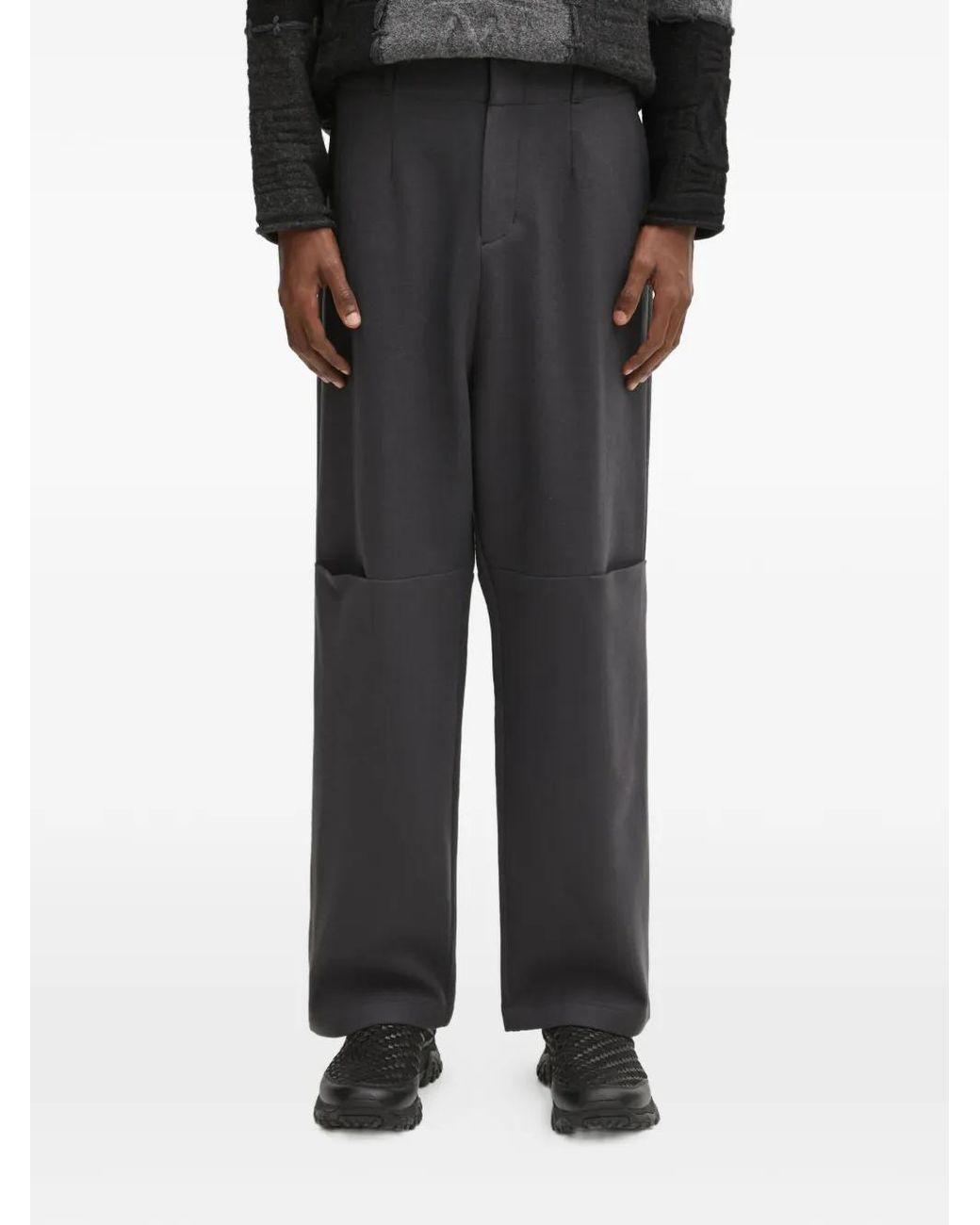 Adererror Black Panel Trousers