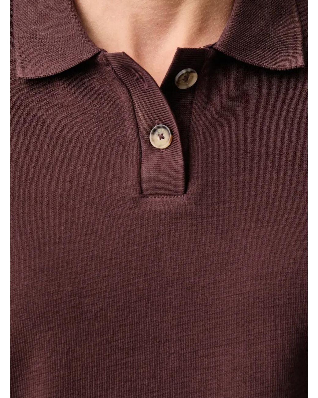 Marc O' Polo Black Short-Sleeve Polo Shirt