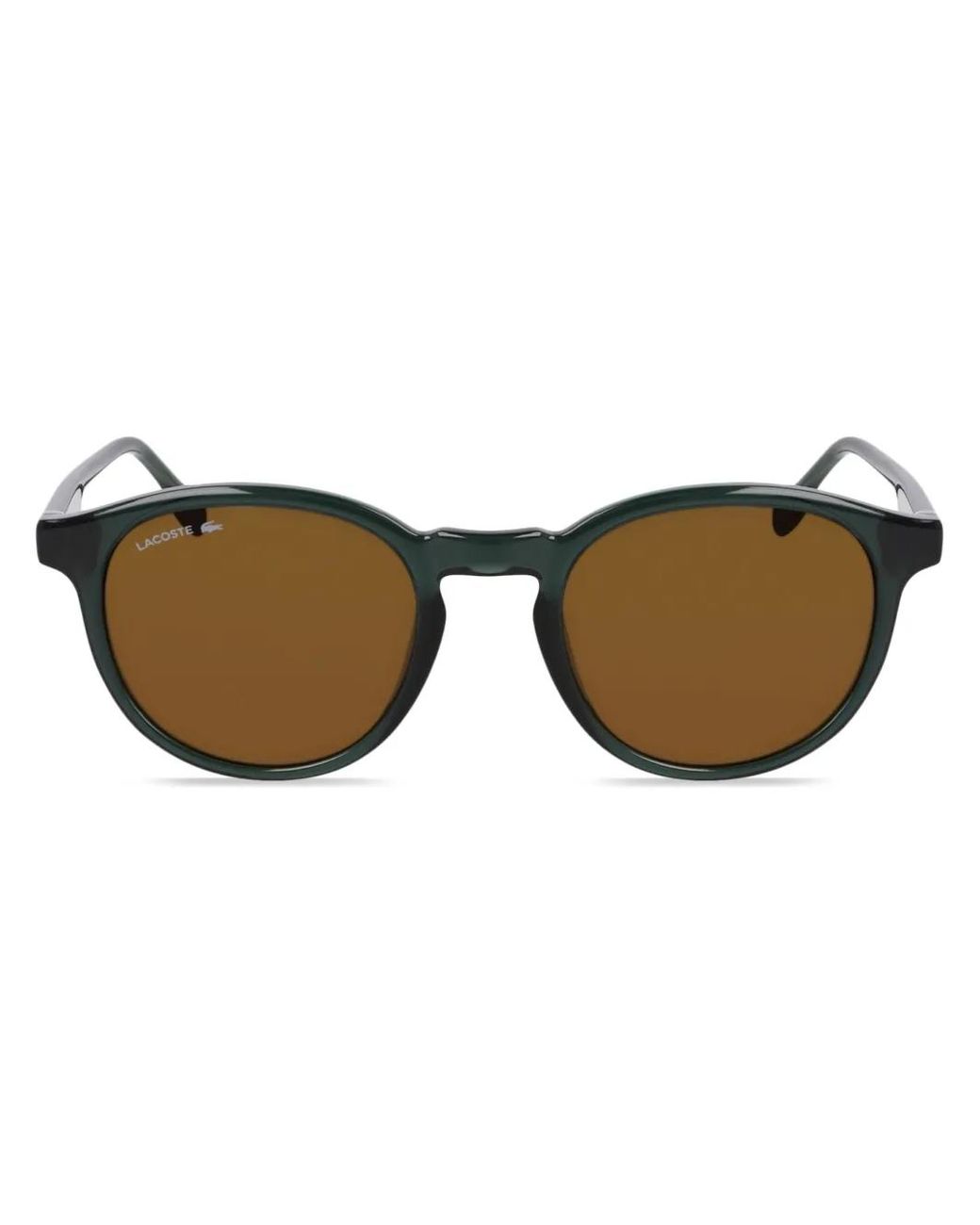 Lacoste Brown L6030S Round-Frame Sunglasses