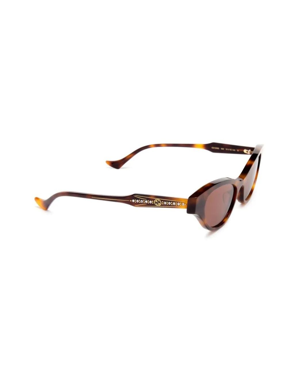 Gucci Brown Cat-Eye Frame Sunglasses