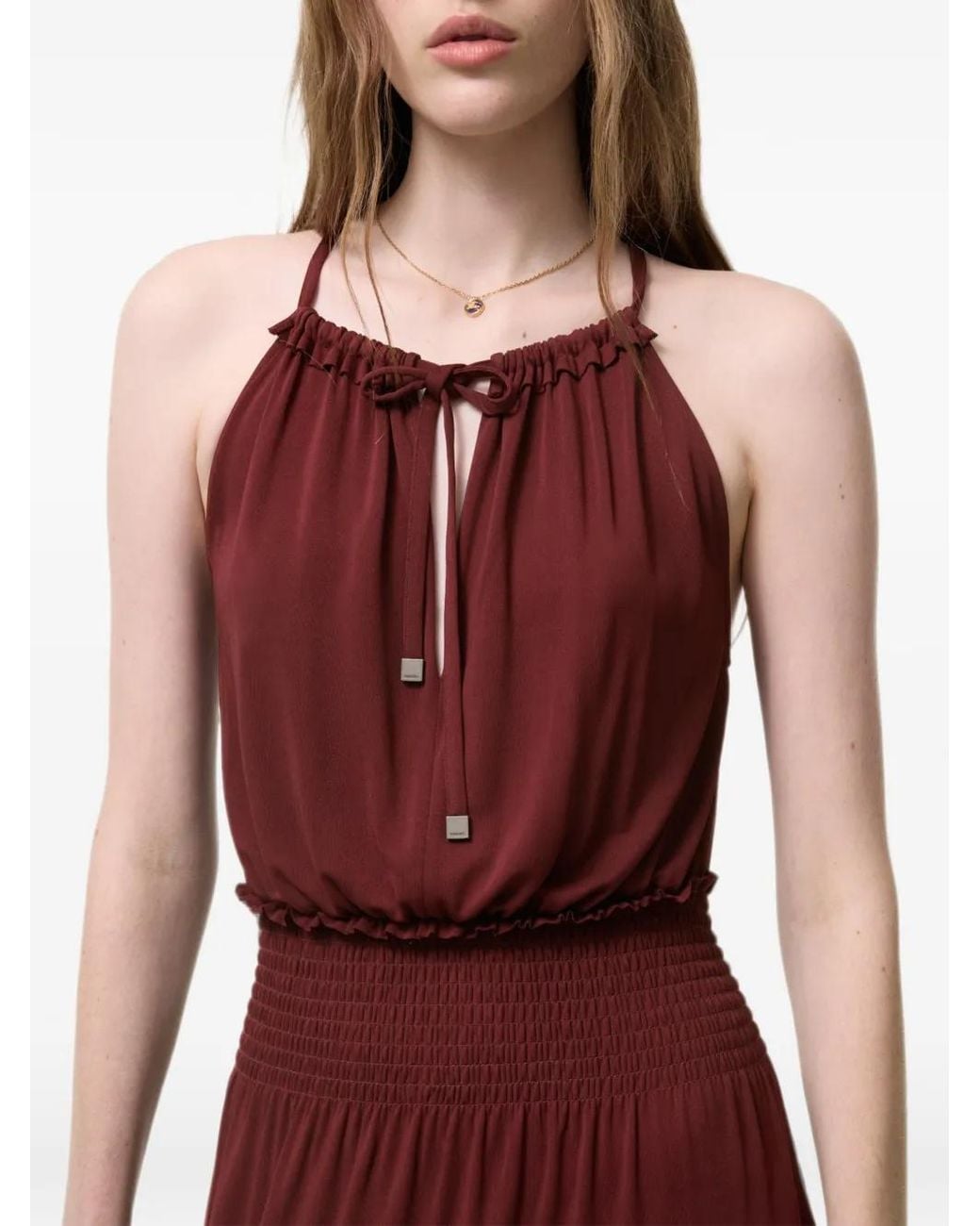 Burberry Purple Viscose Jersey Dress