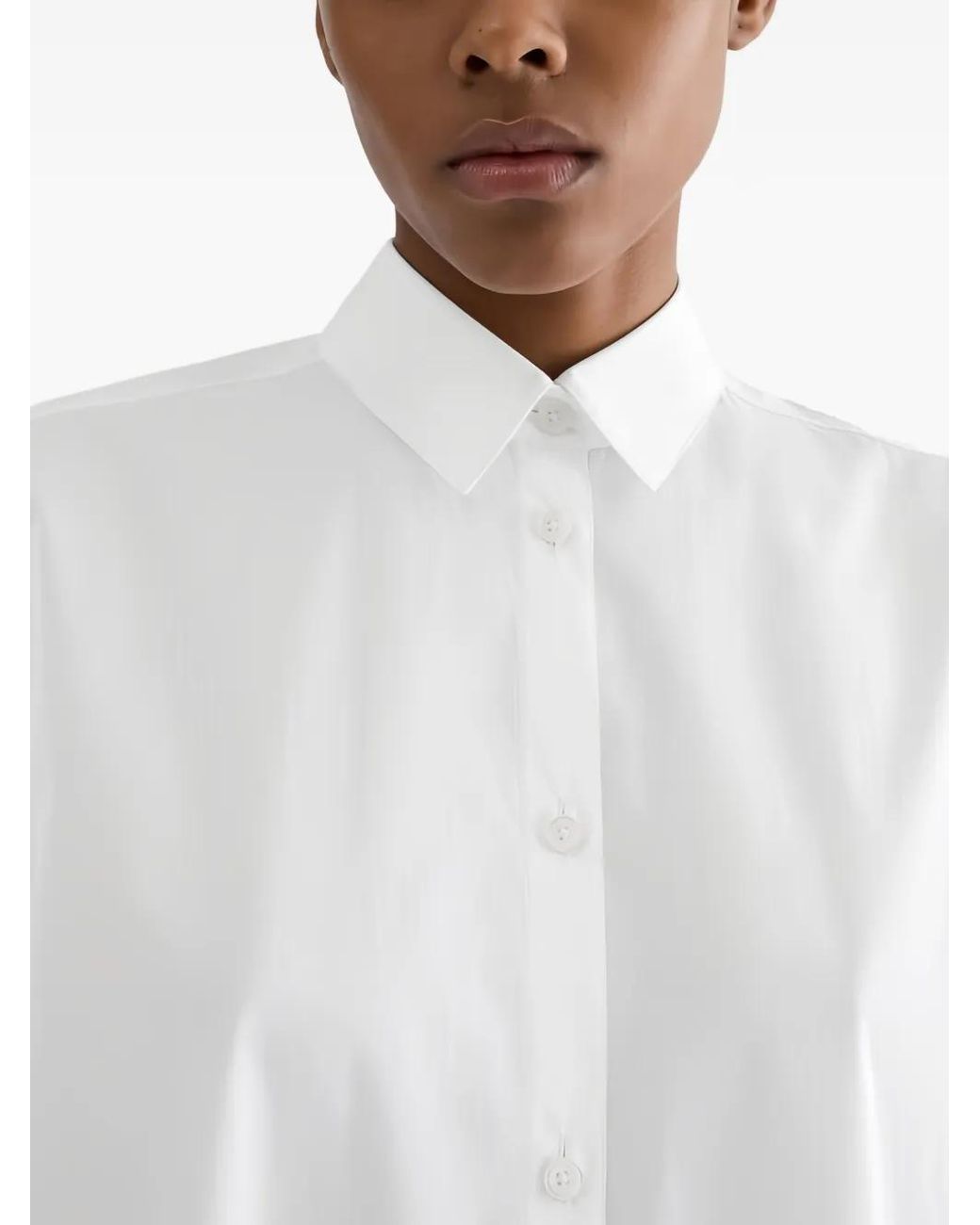 Jil Sander Katoenen Overhemd in het White