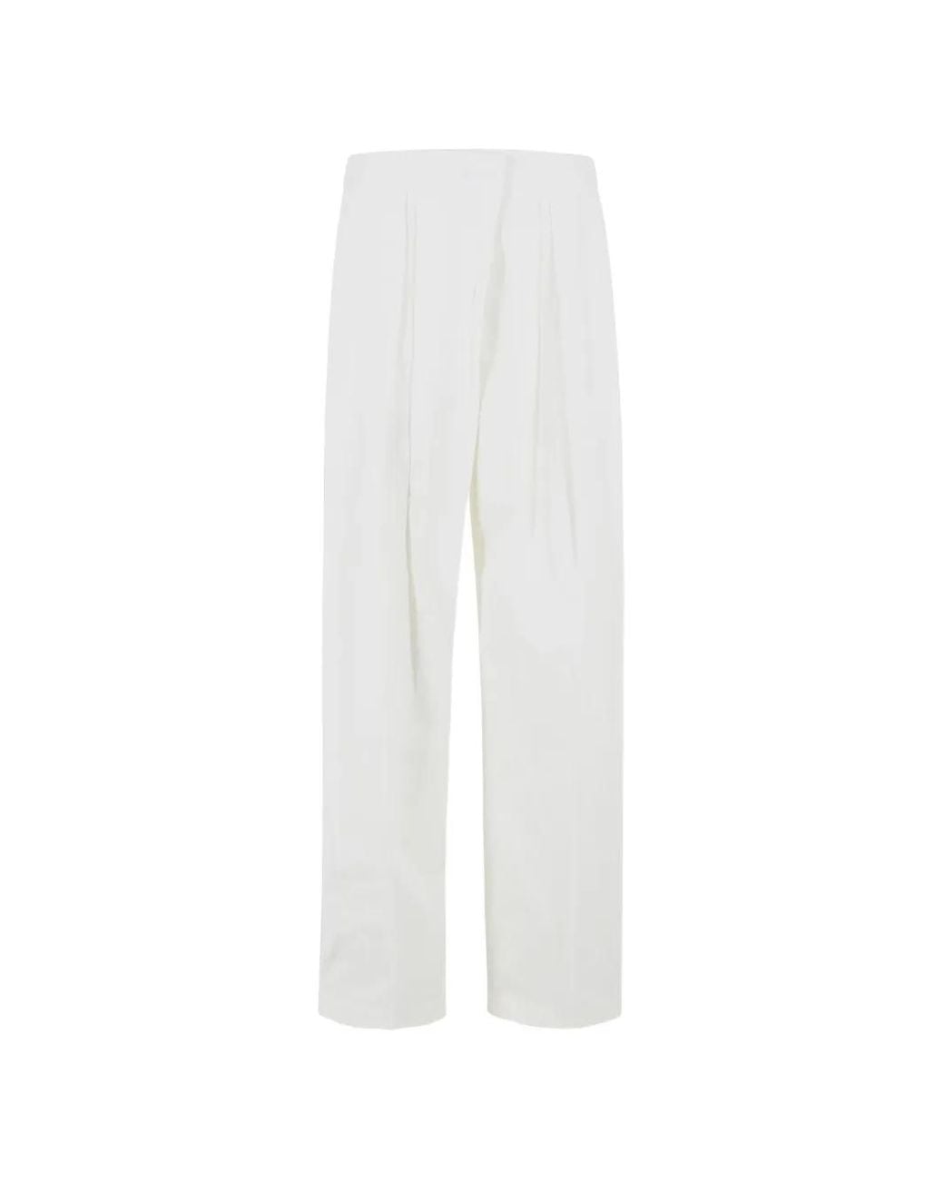Jil Sander White Tailored Trousers