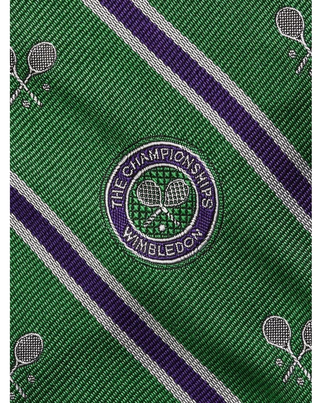 Polo Ralph Lauren Green Wimbledon Patterned Tie for men