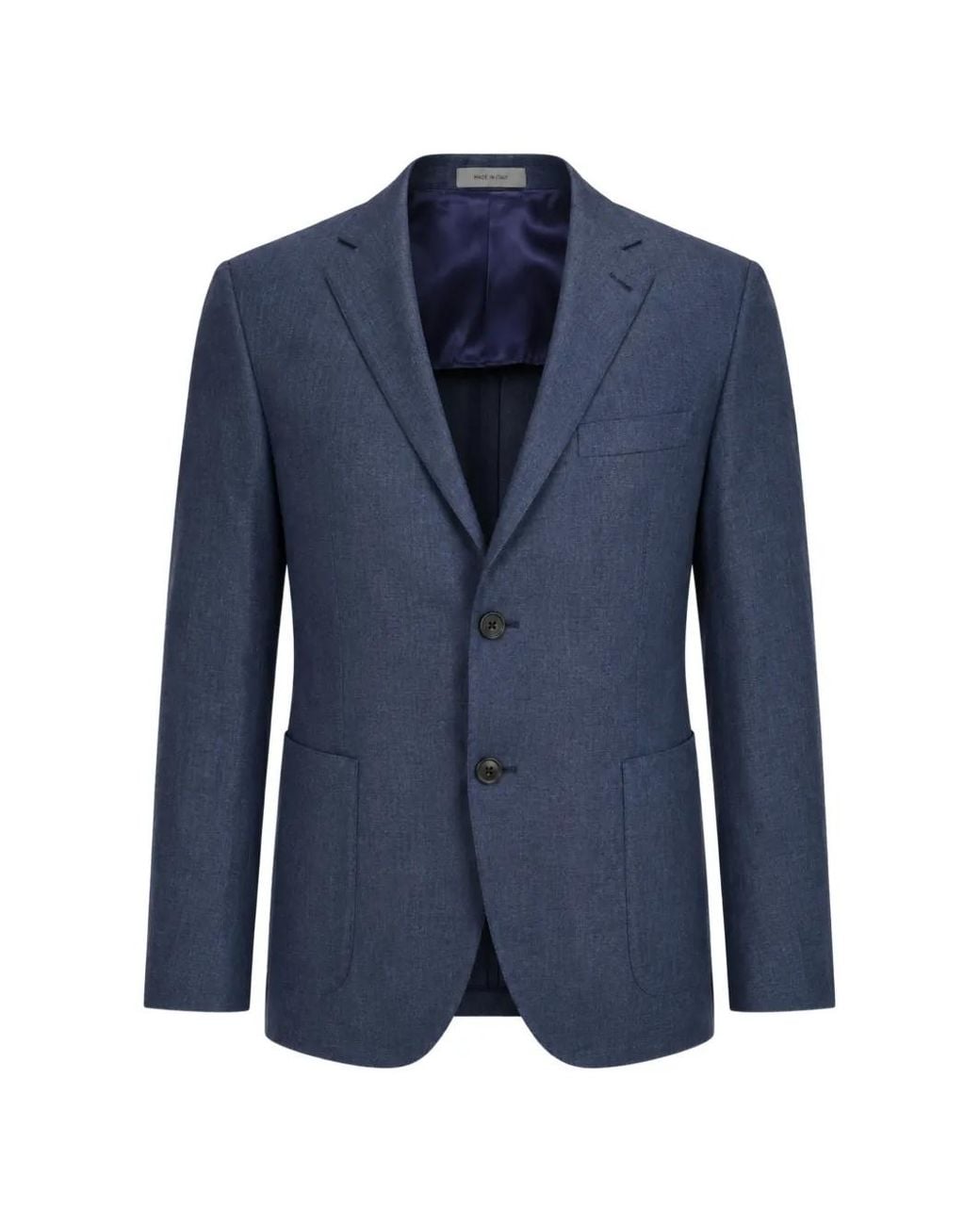 Corneliani Blue Single-Breasted Notch-Lapels Blazer for men