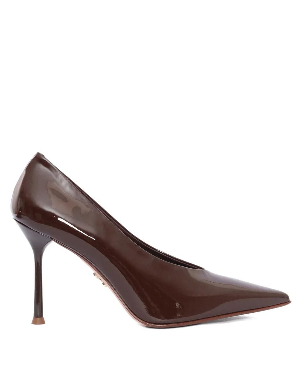 Sergio Levantesi Brown 100Mm Moderna56 Pointed Pumps