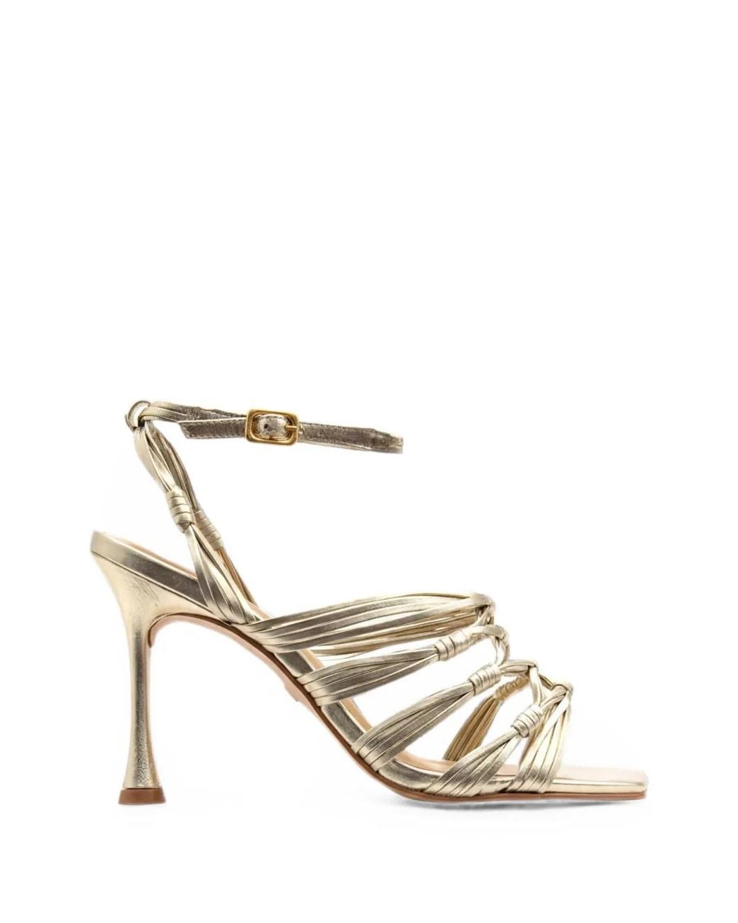 Carrano White Strappy Leather Sandals