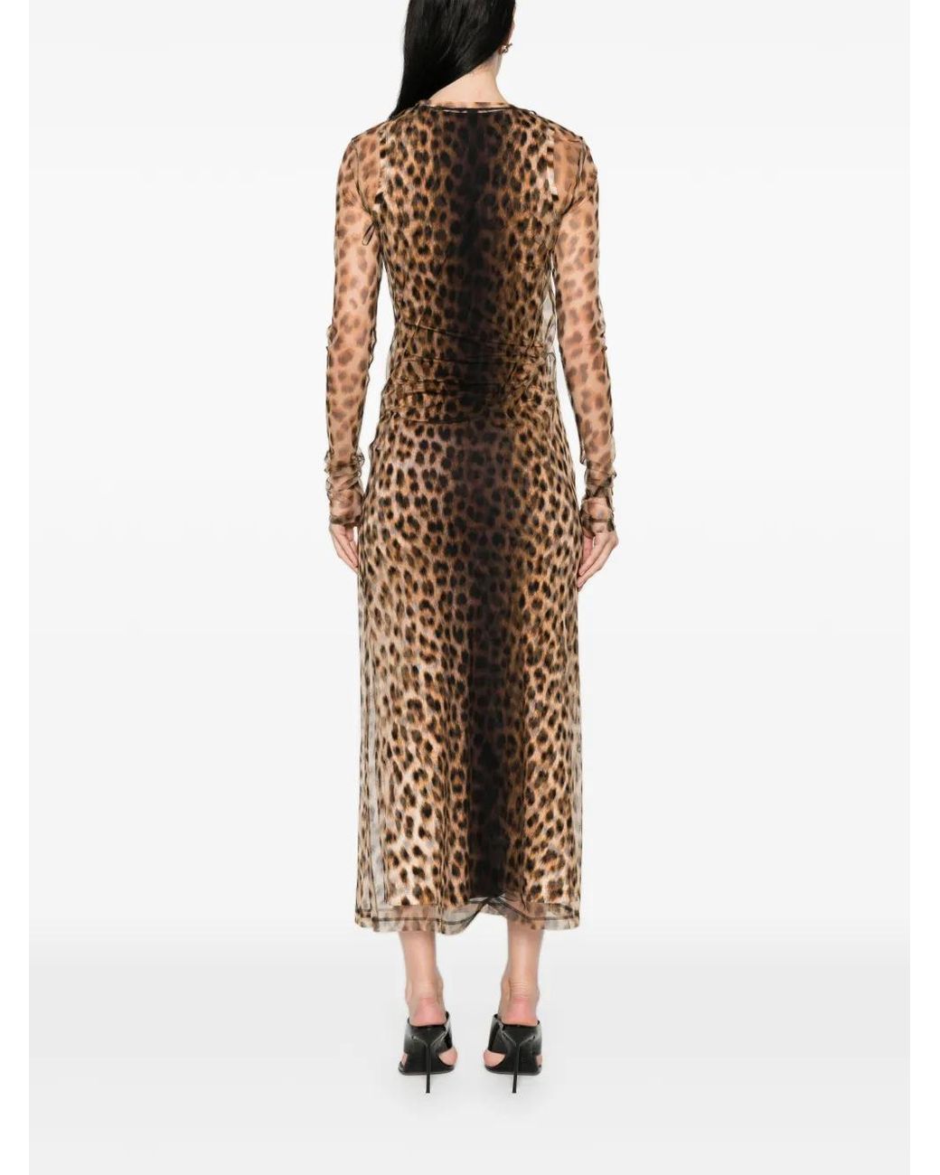 Sportmax Natural Animal Print Dress