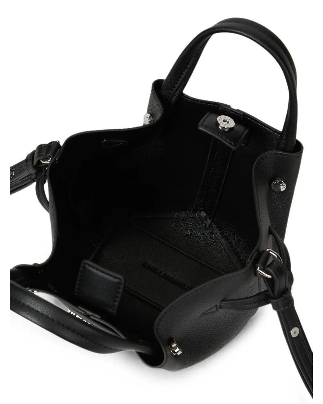 Karl Lagerfeld Black K/Pierced Mini Tote Bag