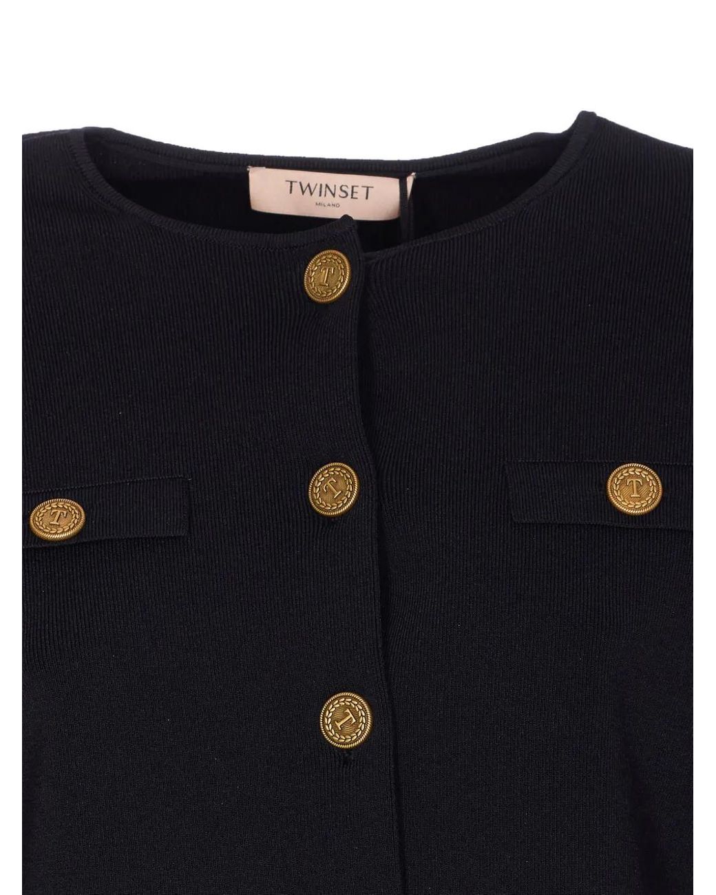 Twinset Blue Button-Closure Cardigan