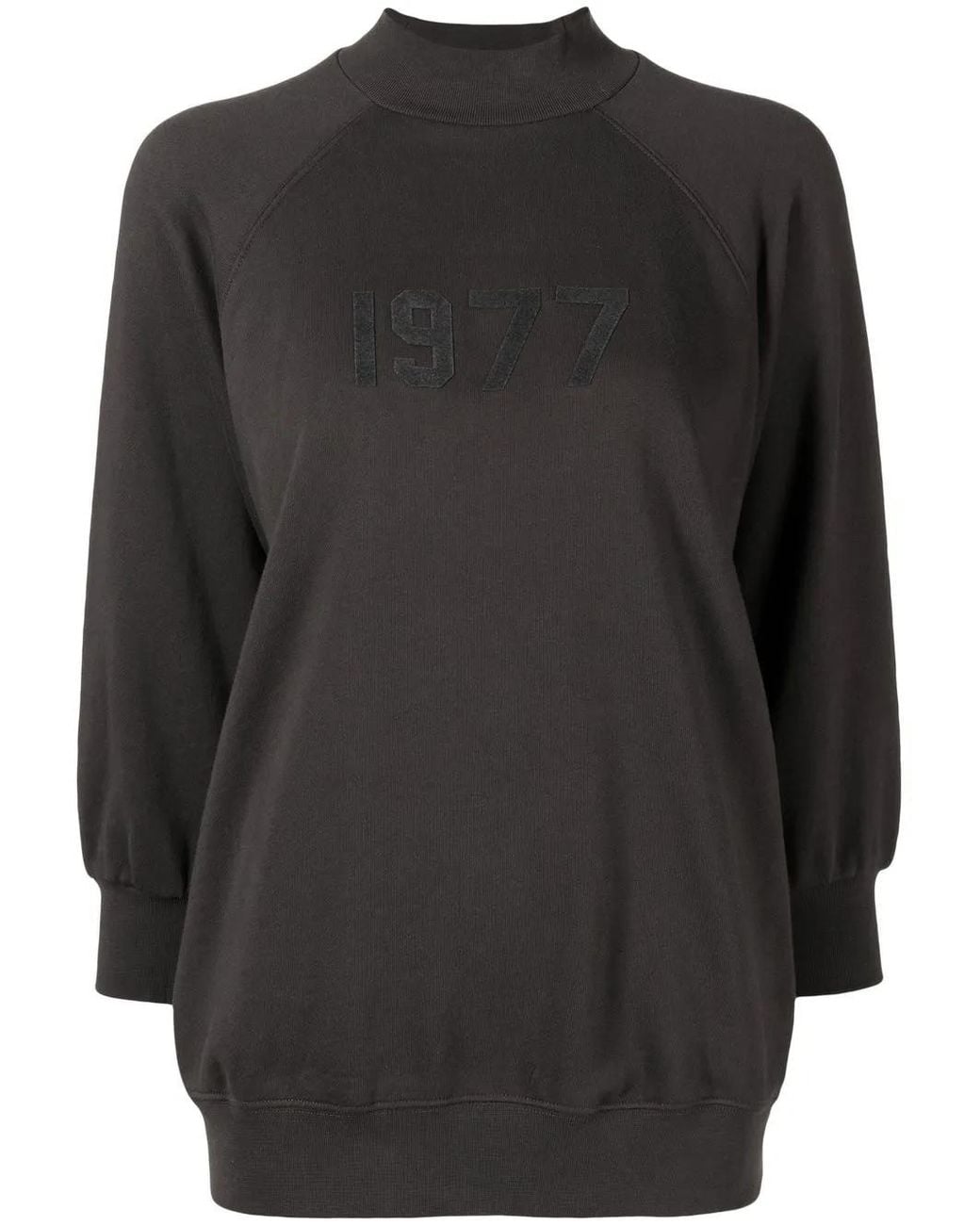 Fear Of God Black 1977-Print Detail Sweatshirt
