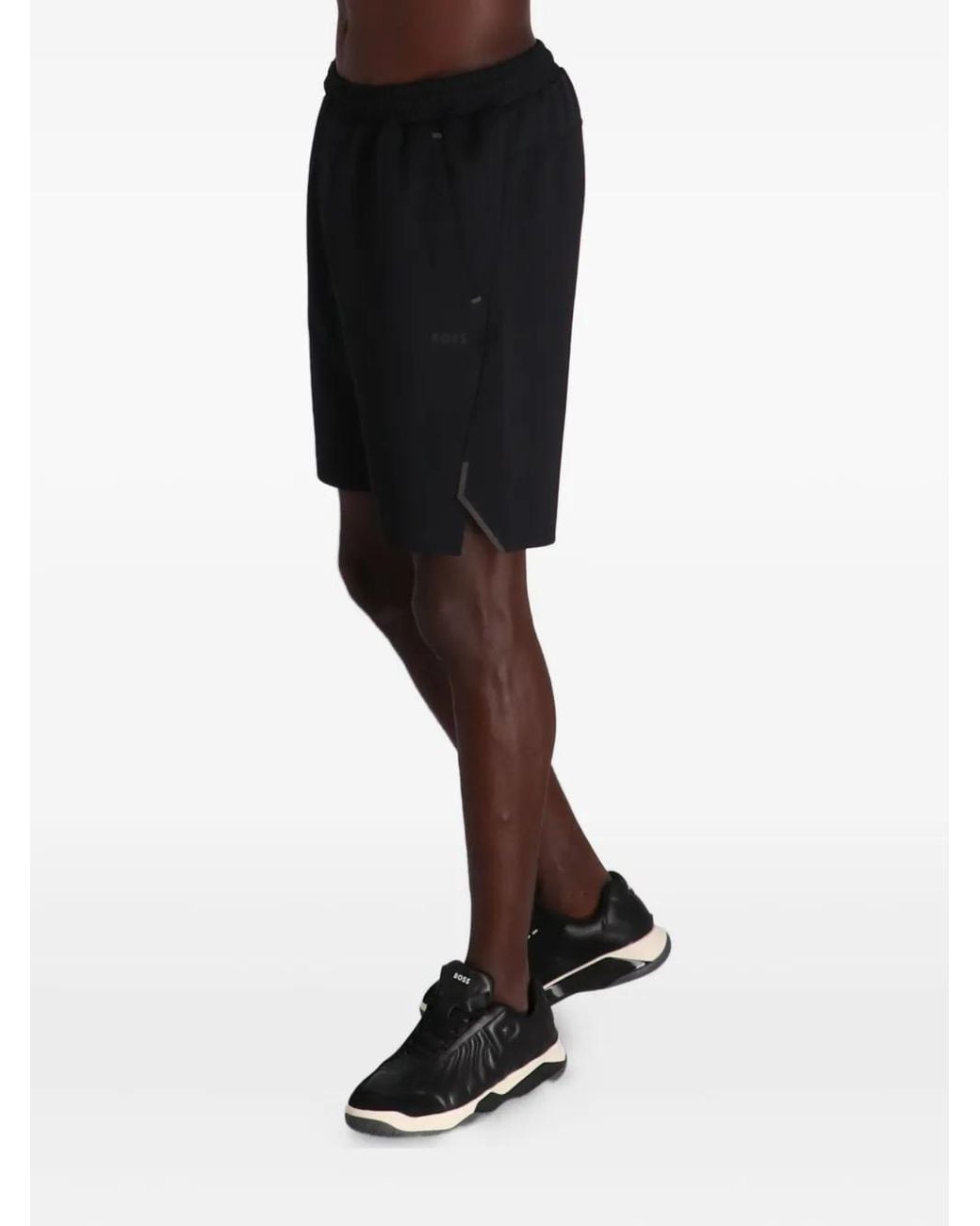 Short À Taille Élastique Boss pour homme en coloris Black