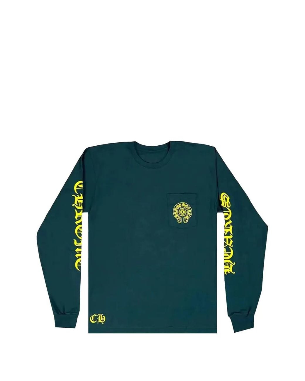 Chrome Hearts Blue Long-Sleeve T-Shirt for men