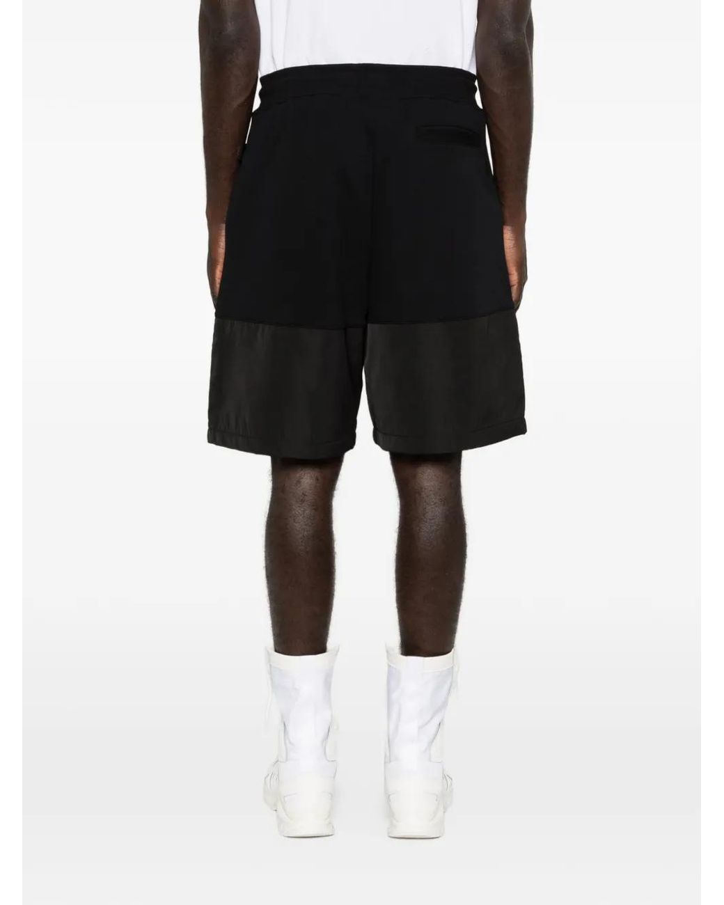 Gcds Black Logo-Detail Shorts for men