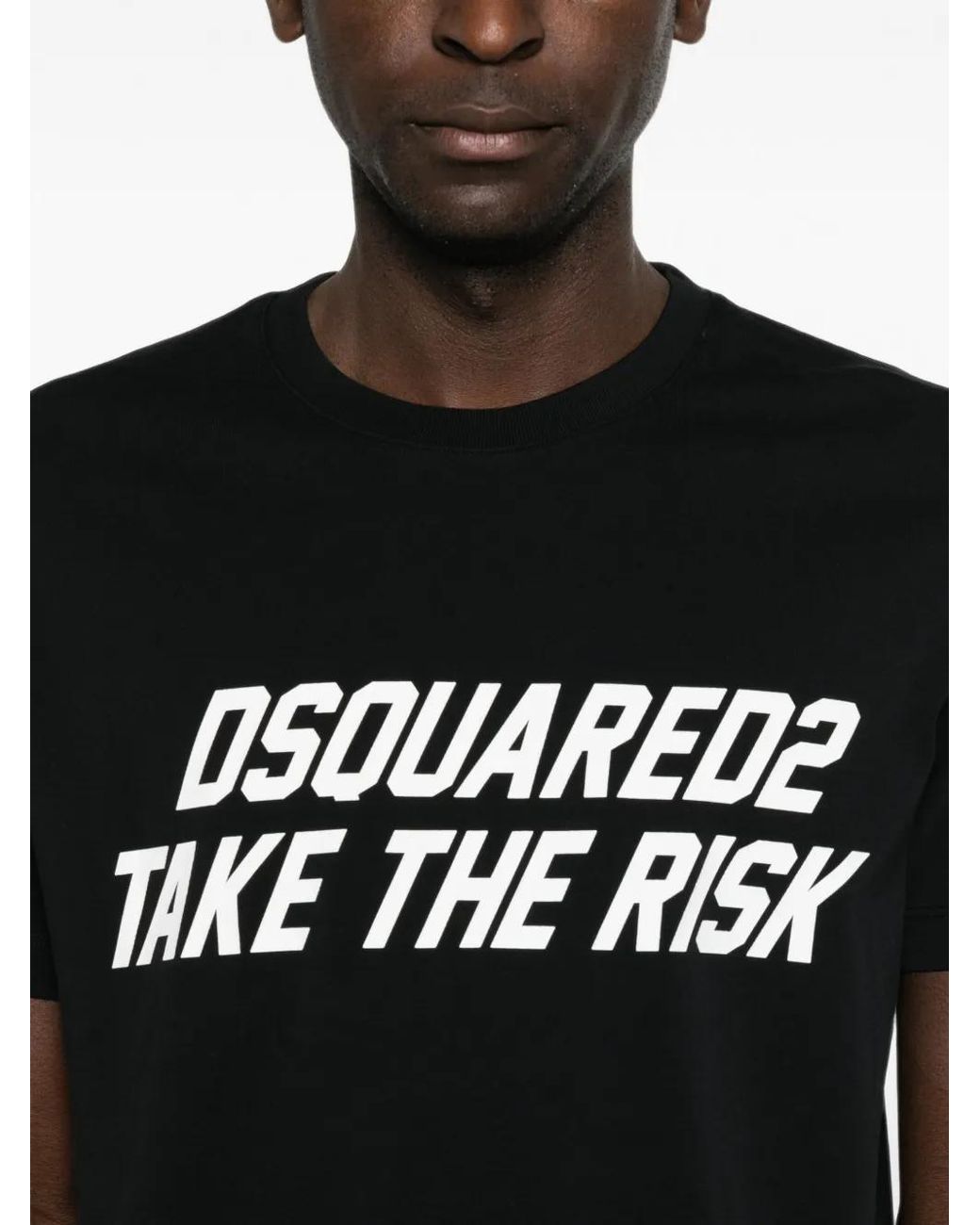 DSquared² Black Take The Risk Cool Fit T-Shirt for men