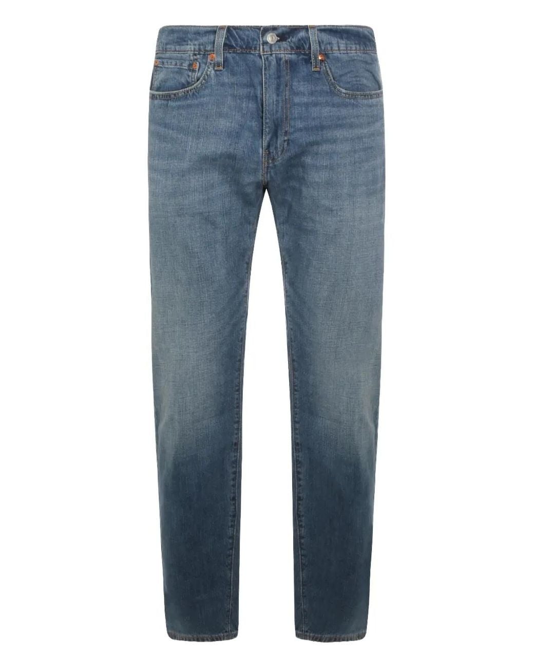 Levi's Blue 502 Five-Pocket Jeans for men