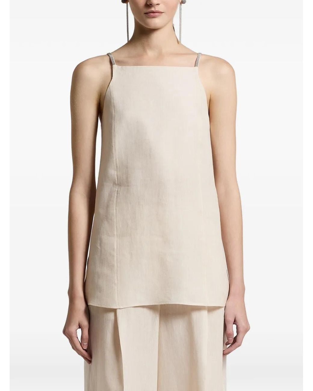 Peserico Natural Sleeveless Top