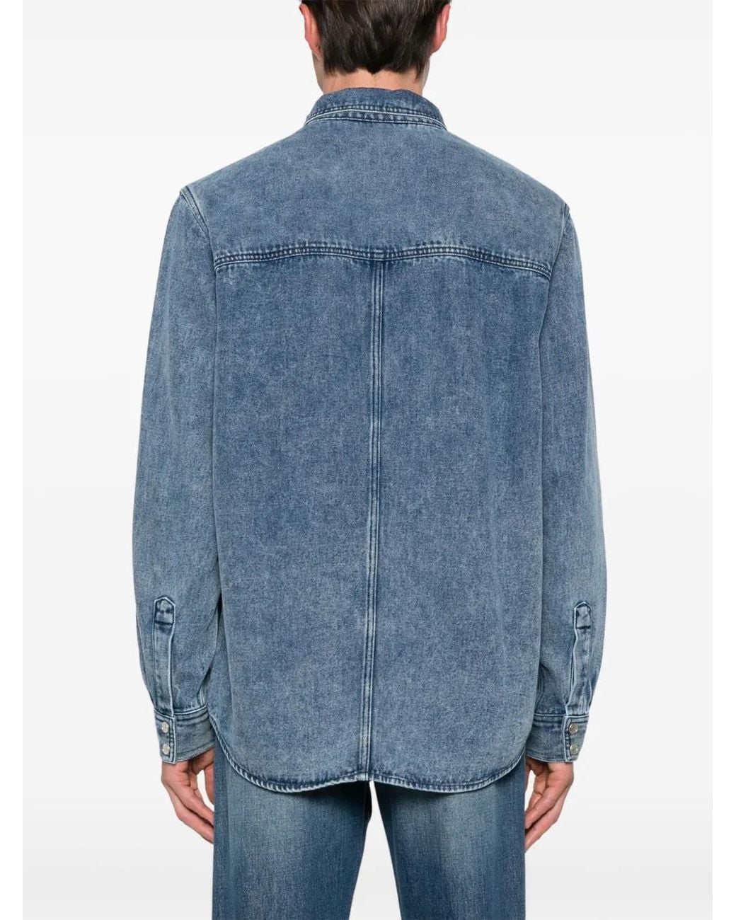 Isabel Marant Blue Tailly Soft Denim Shirt for men