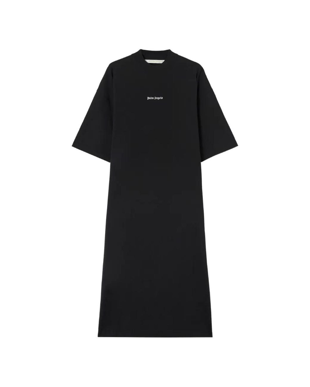 Palm Angels Black Milan La Maxi T-Shirt Dress