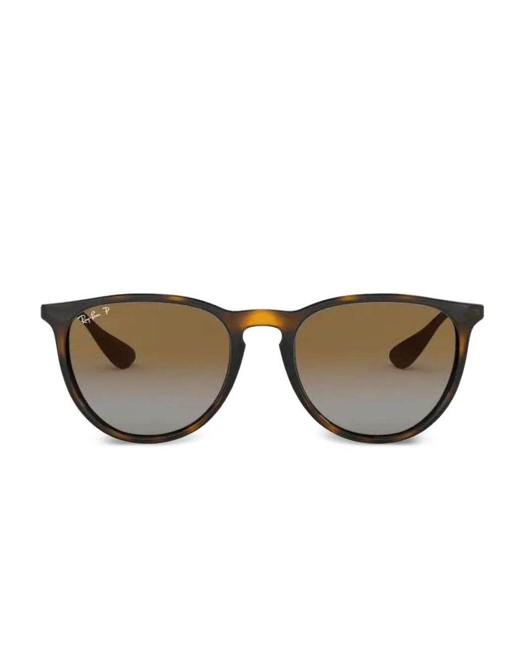 Ray-Ban Brown Erika Round-Frame Sunglasses