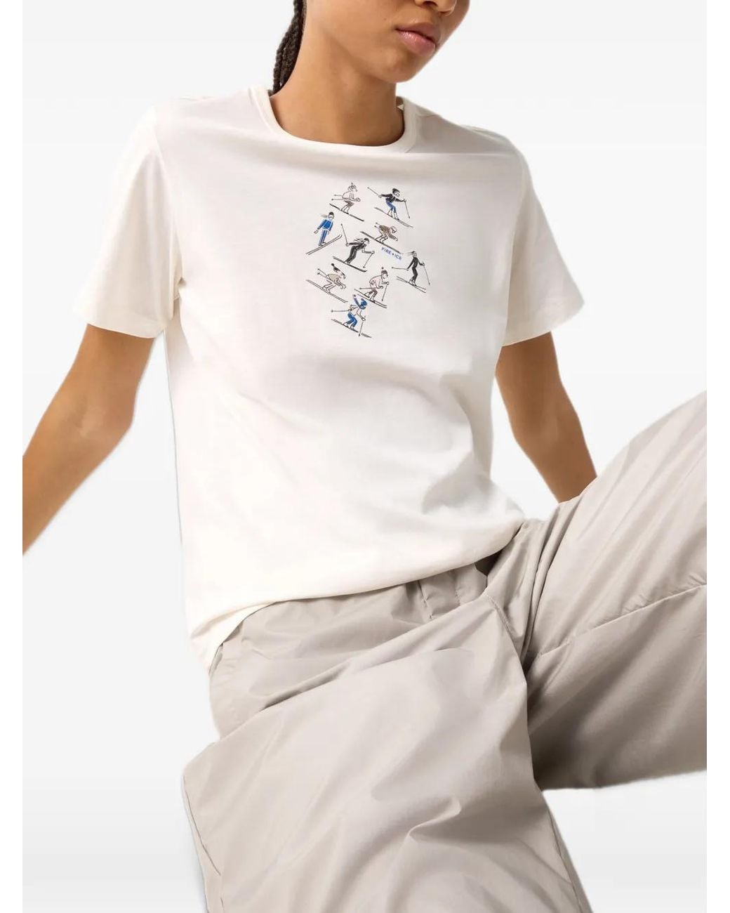 Bogner Fire + Ice White Zyssa Graphic-Print T-Shirt