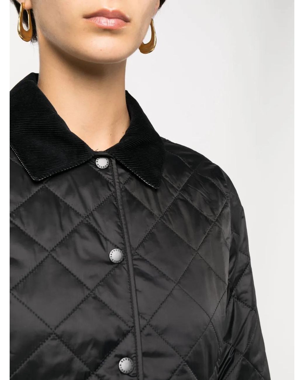 Barbour Black Deveron Quilt