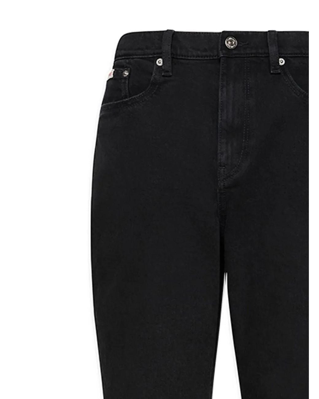 Calvin Klein Black Logo-Patch Jeans