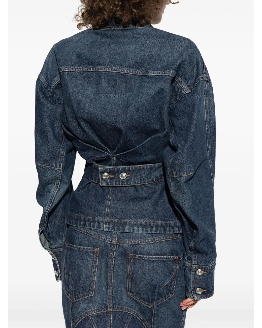 Sportmax Blue Filato Denim Jacket
