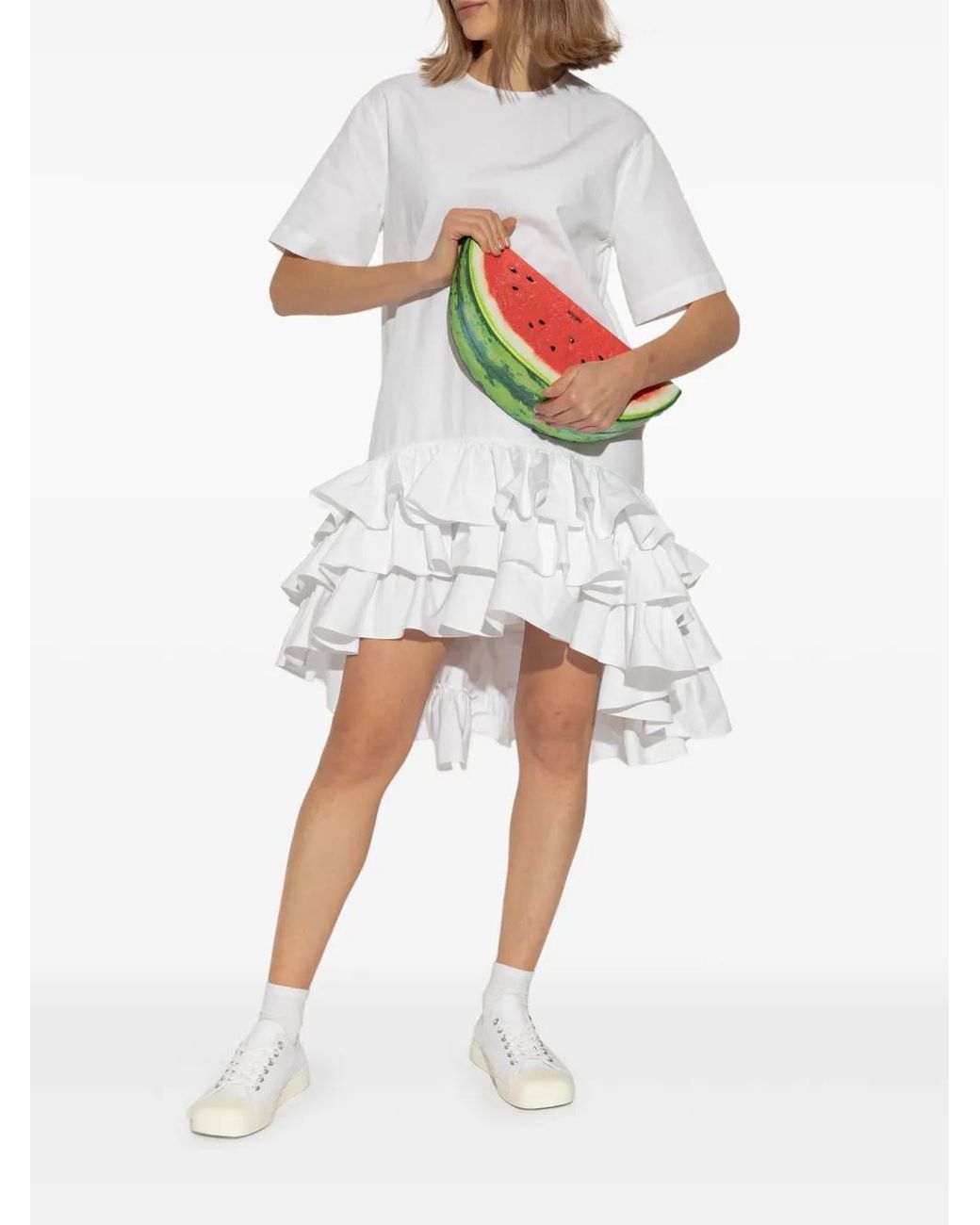 Moschino White Klassische Sneakers