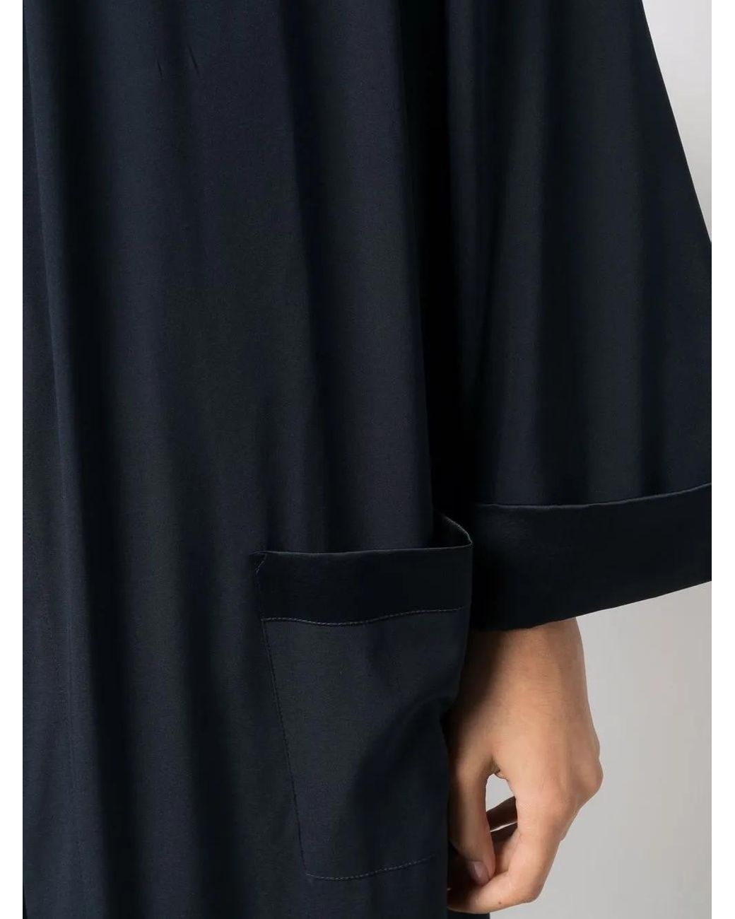 Ermanno Scervino Blue Robe-Style Maxi Dress