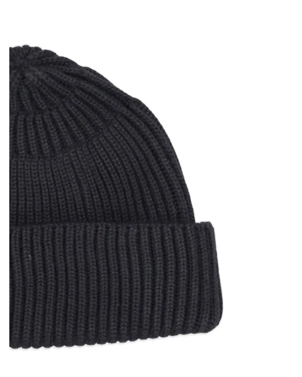 P.A.R.O.S.H. Blue Ribbed Beanie Hat